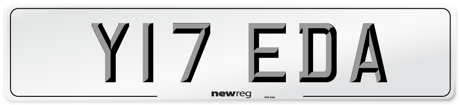 Y17 EDA Number Plate from New Reg